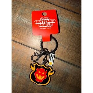 Super Nintendo World Universal Studios Bowser's Challenge Enamel Keychain New